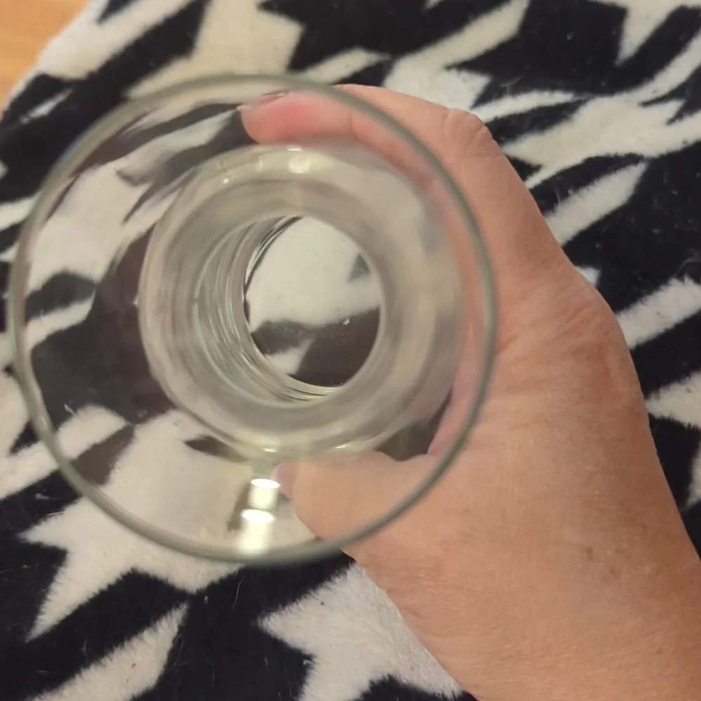Elegant Clear Glass Mini Vase Or Wine Decanter.